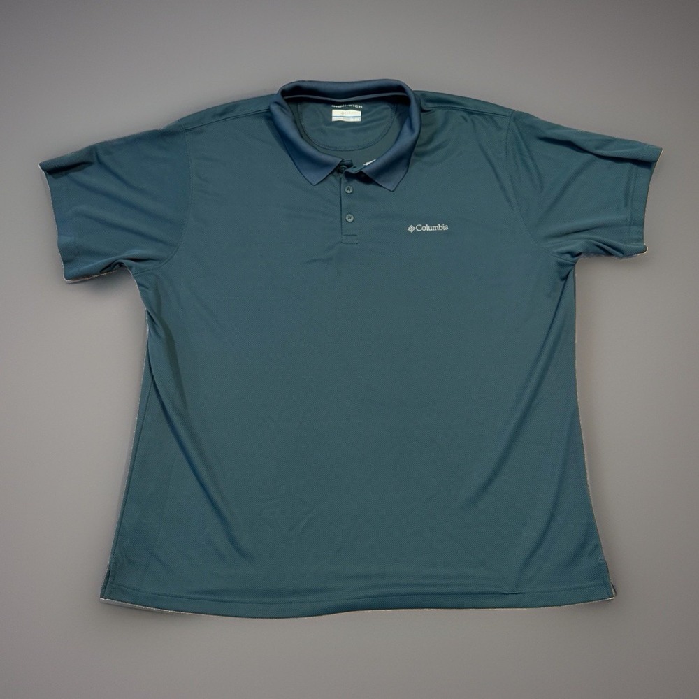 Columbia Sportswear Omni Wick Polo Shirt Men's XXL Green Golf Outdoor